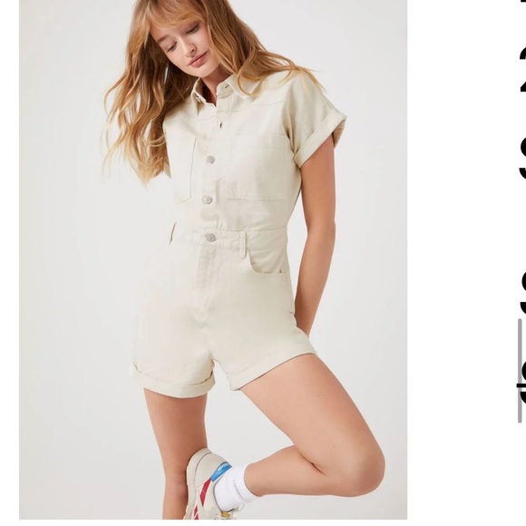 Cream romper - Picture 3 of 4